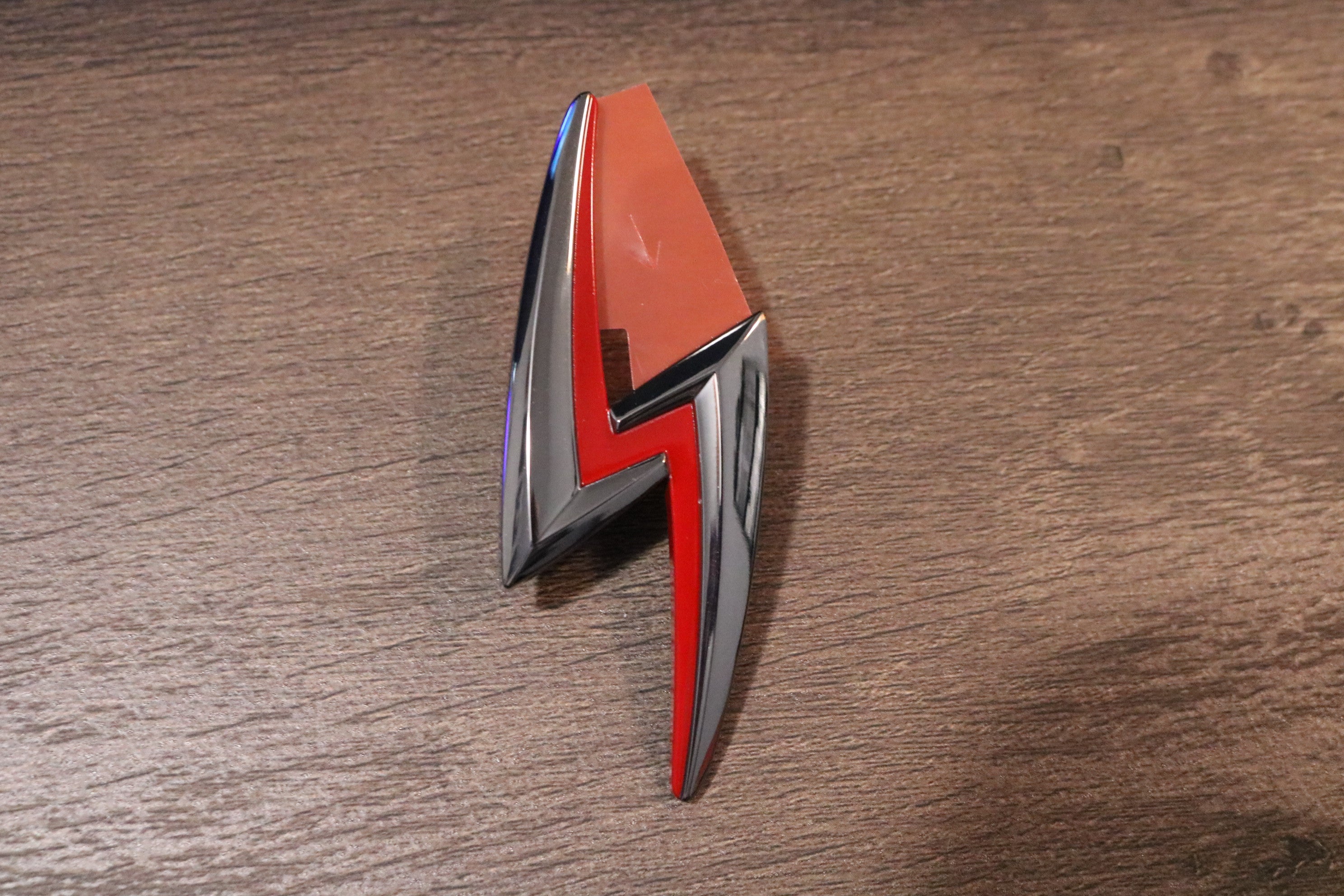 S15 "Bolt" Hood Emblem (Charcoal/Red)