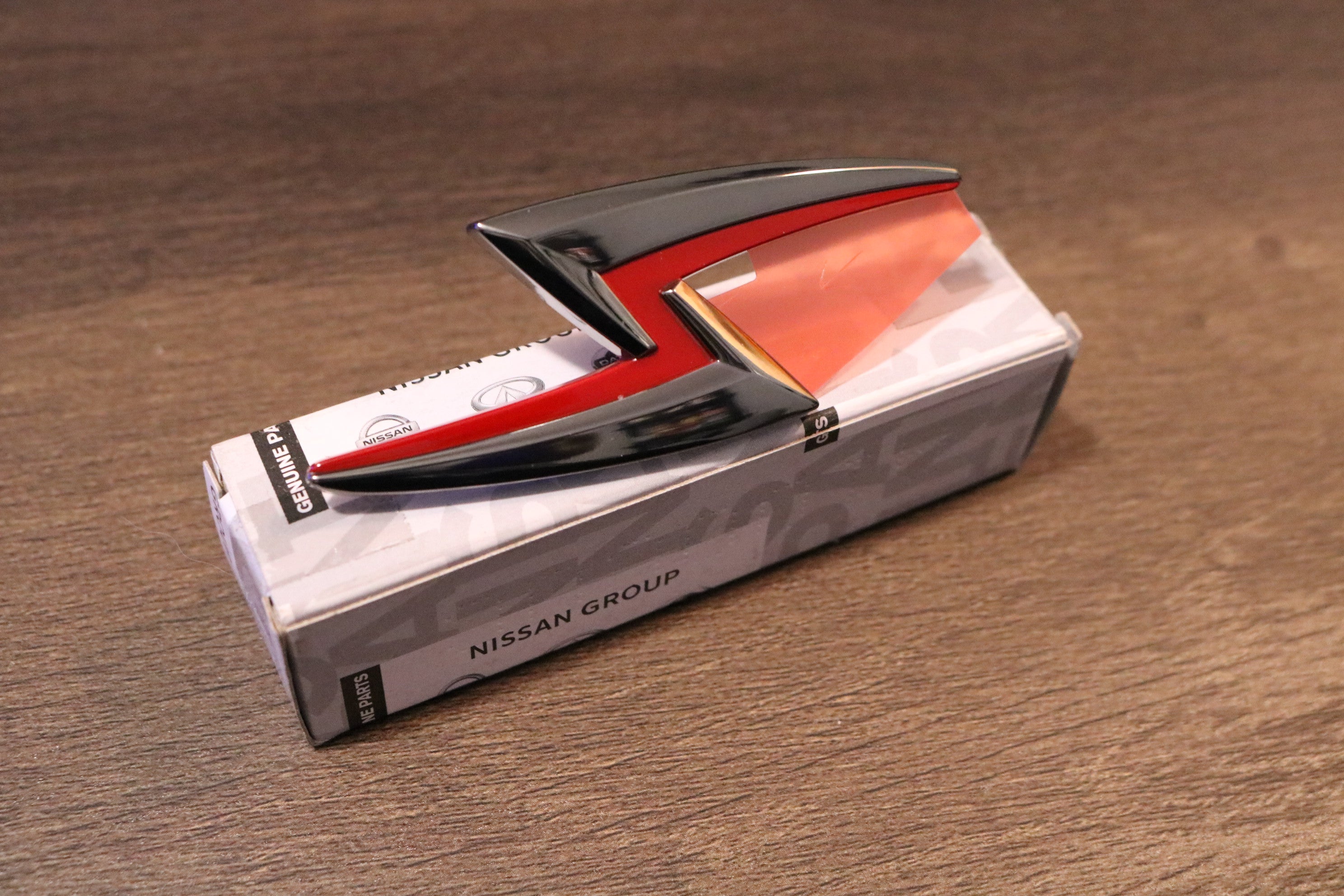 S15 "Bolt" Hood Emblem (Charcoal/Red)