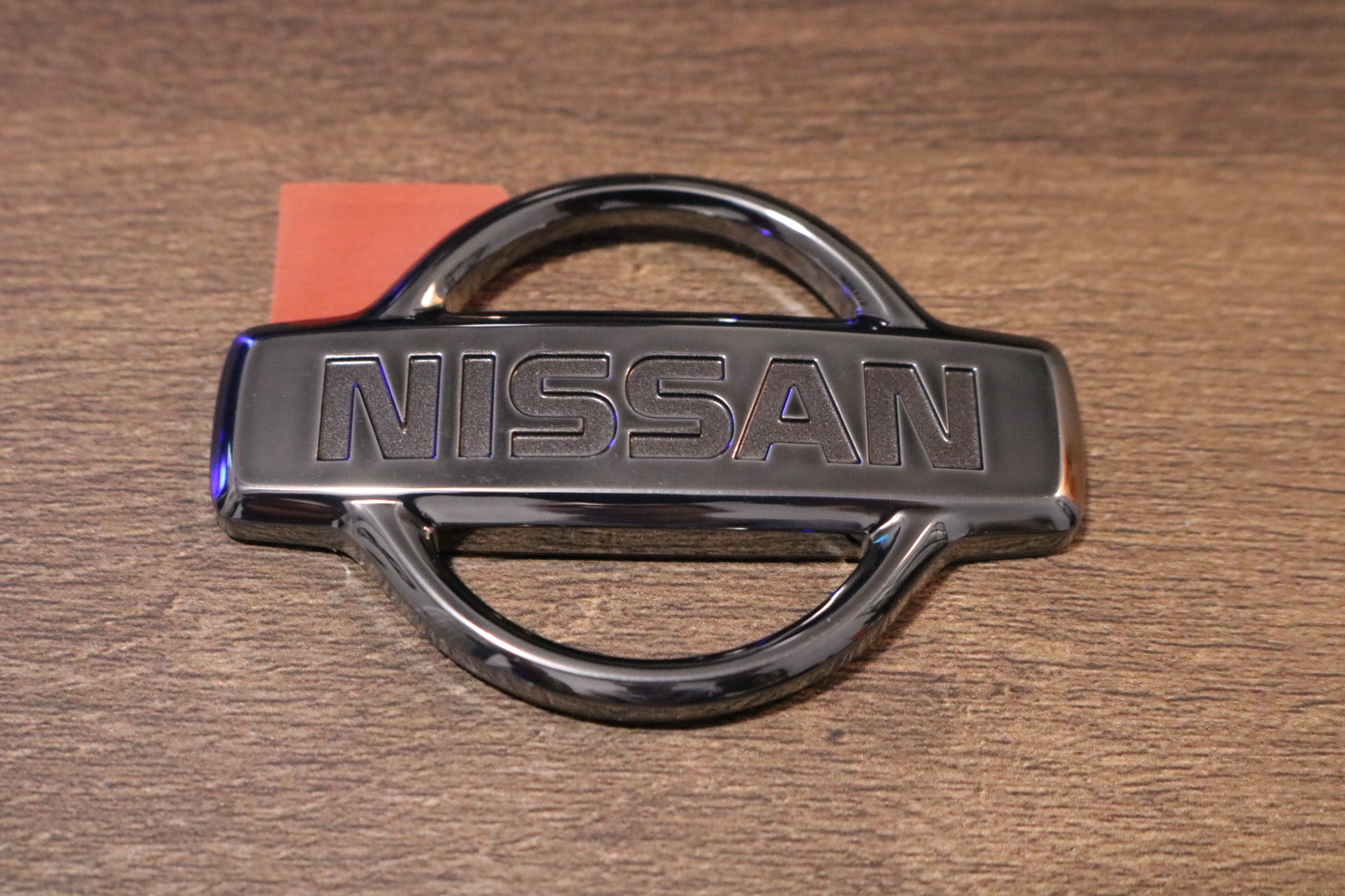 S15 Trunk "Nissan" Emblem (Dark Chrome)