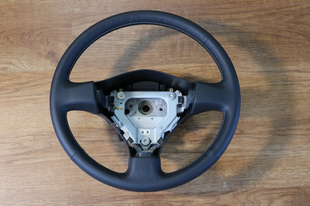R34 GTR Steering Wheel (Silver Stitch)