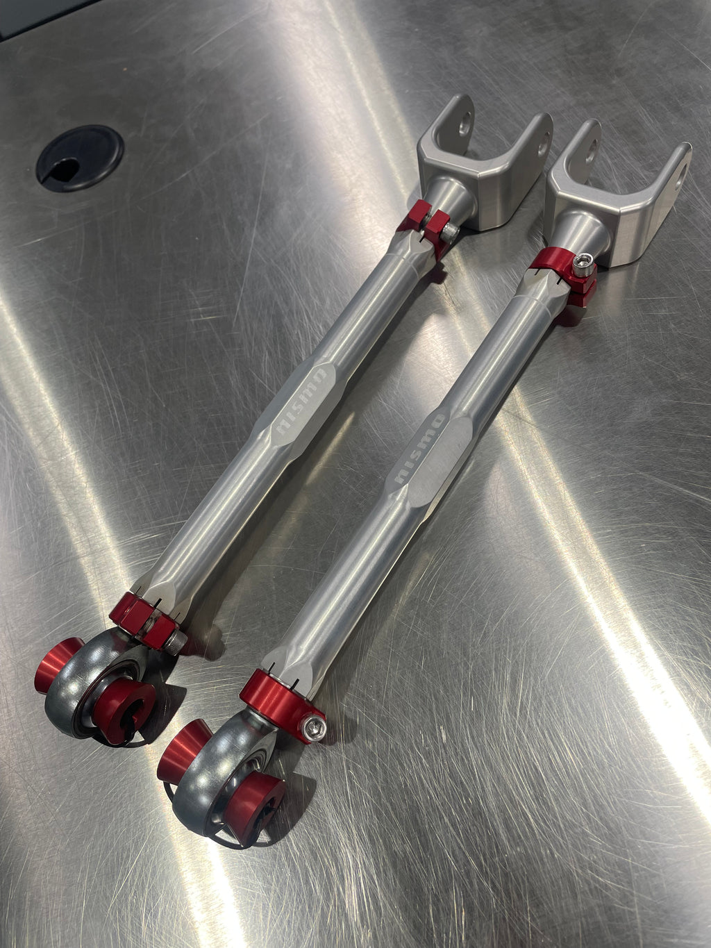 Nismo Titanium Adjustable Rear Toe Arm Rods, Non-Hicas