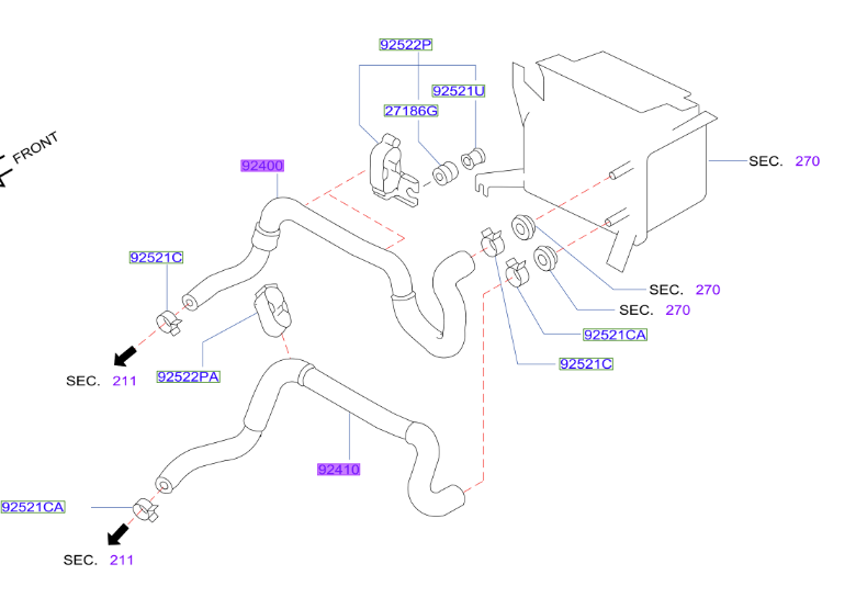 S15 Heater Hose Kit