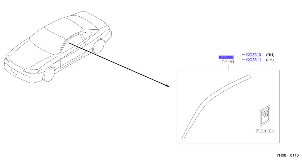 S15 OEM Window Rain Visors
