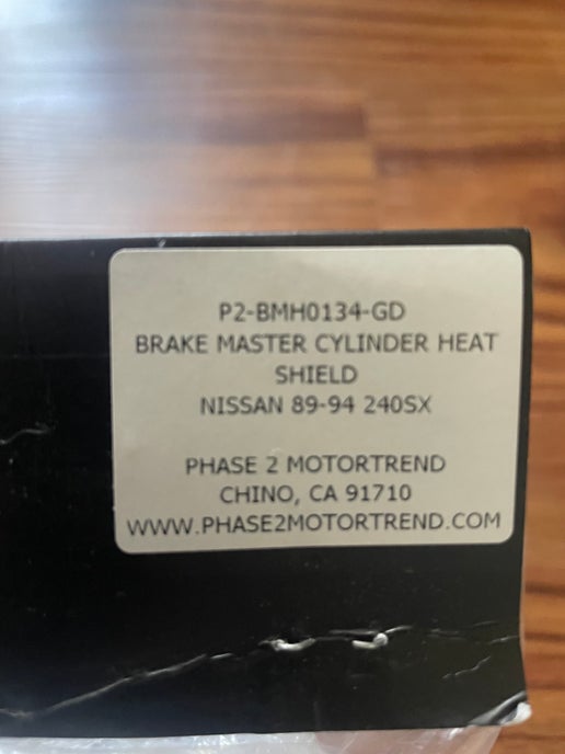 P2M 240sx 89-98 Brake Booster Heatshield